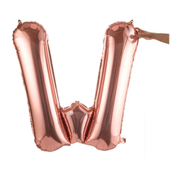 Balloonify Rose Gold Mylar Letter W Balloon - 40