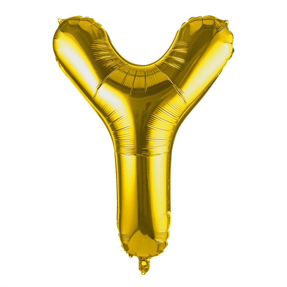 Balloonify Gold Mylar Letter Y Balloon - 40" - 1 count box