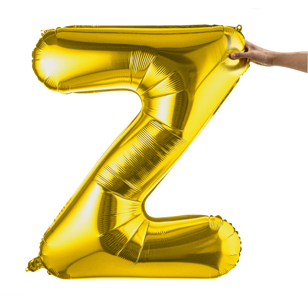 Balloonify Gold Mylar Letter Z Balloon - 40" - 1 count box