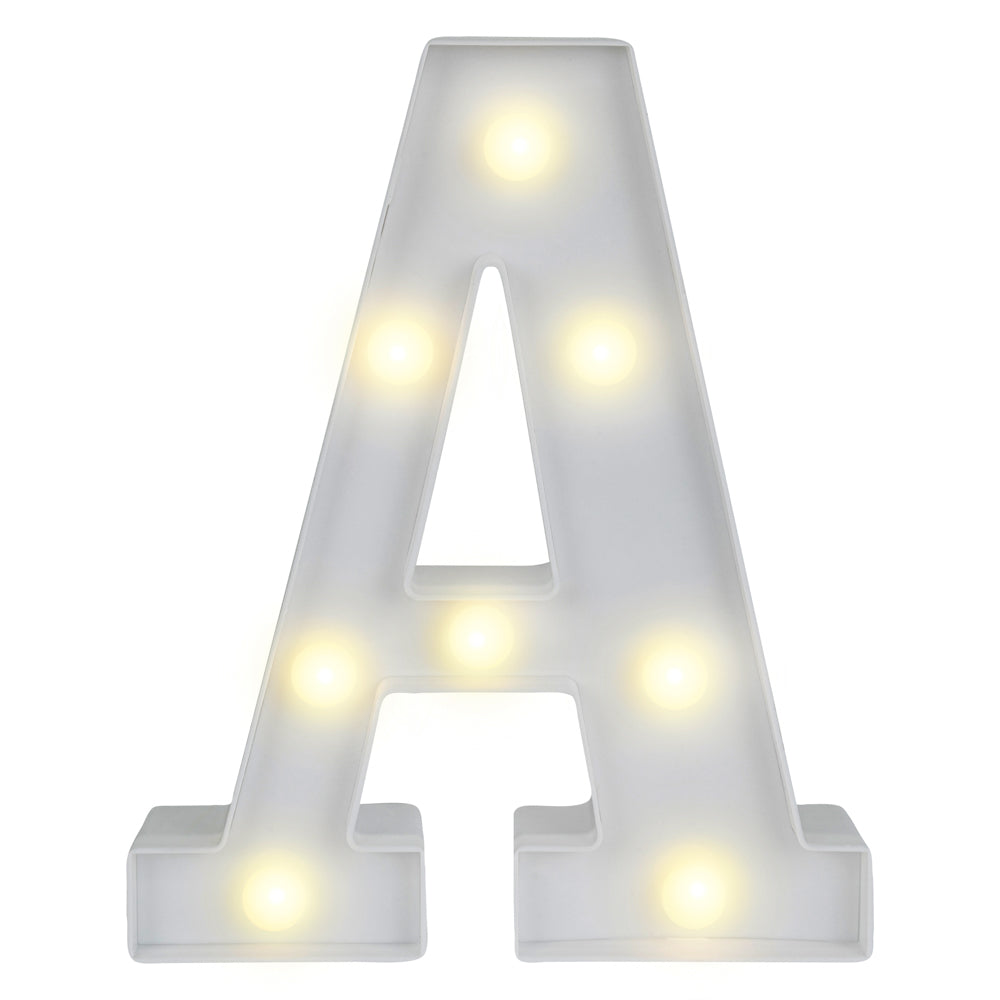 Illumify White LED Marquee Letter A Sign - 8 3/4" - 1 count box