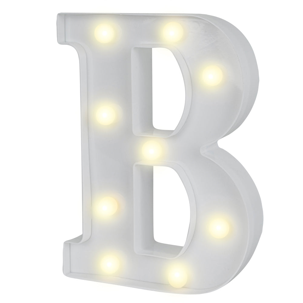 Illumify White LED Marquee Letter B Sign - 8 3/4" - 1 count box