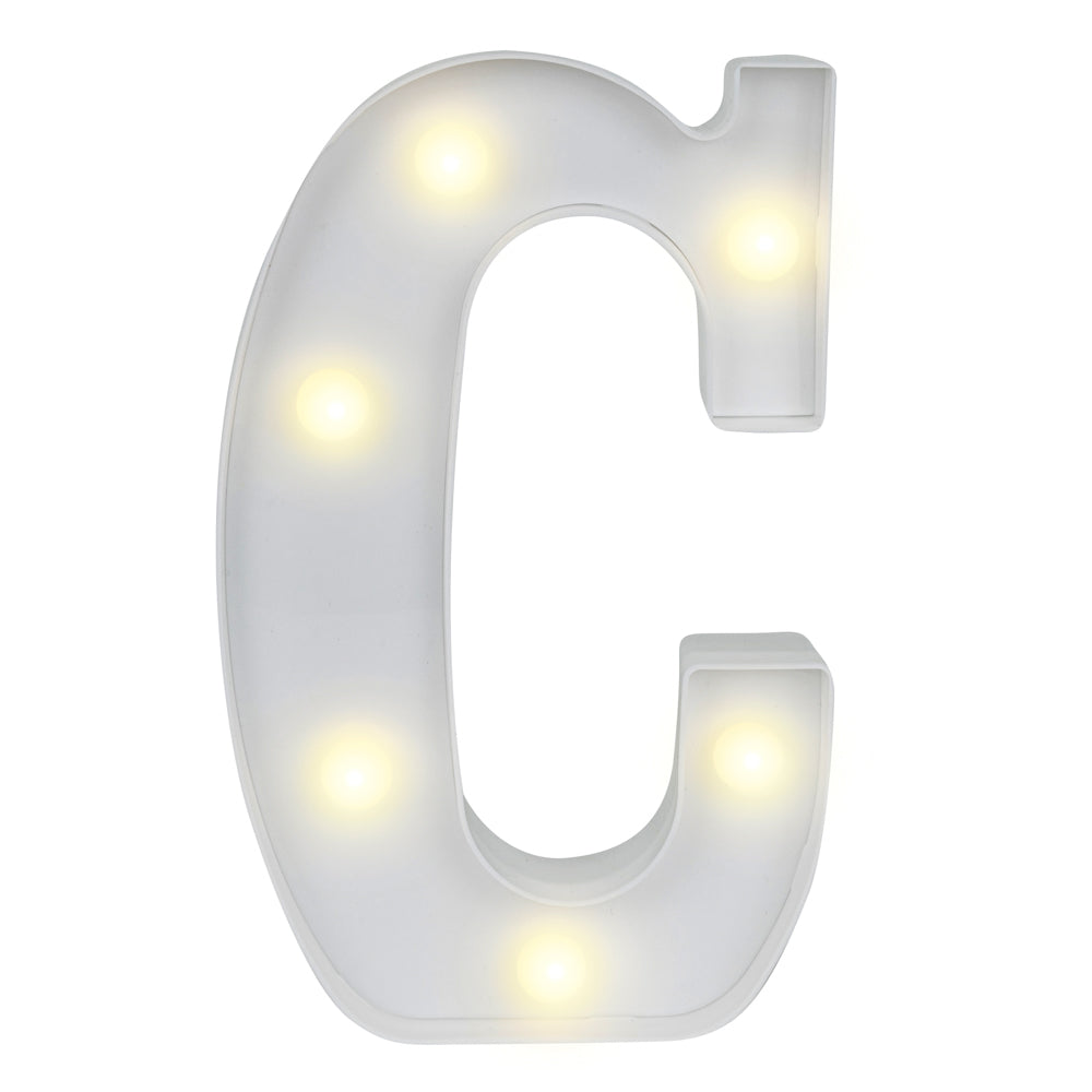 Illumify White LED Marquee Letter C Sign - 8 3/4" - 1 count box