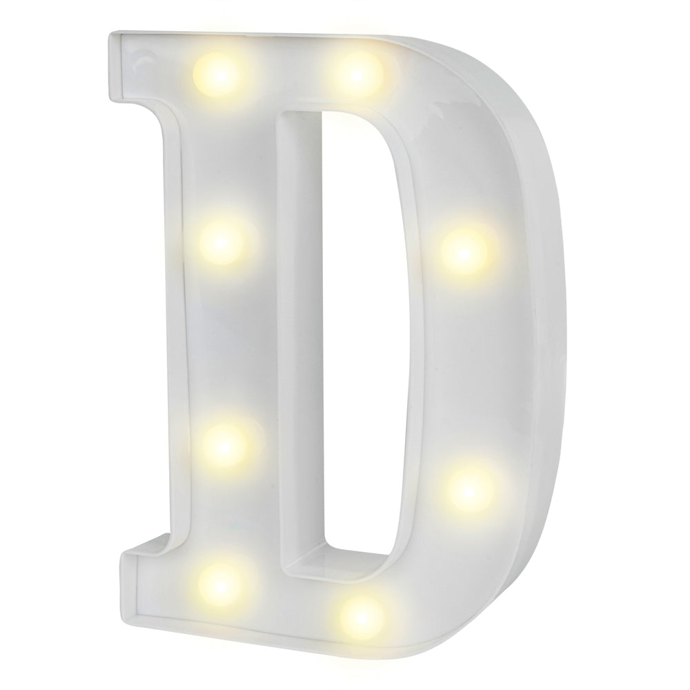 Illumify White LED Marquee Letter D Sign - 8 3/4" - 1 count box