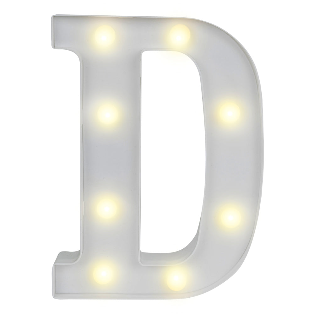 Illumify White LED Marquee Letter D Sign - 8 3/4" - 1 count box