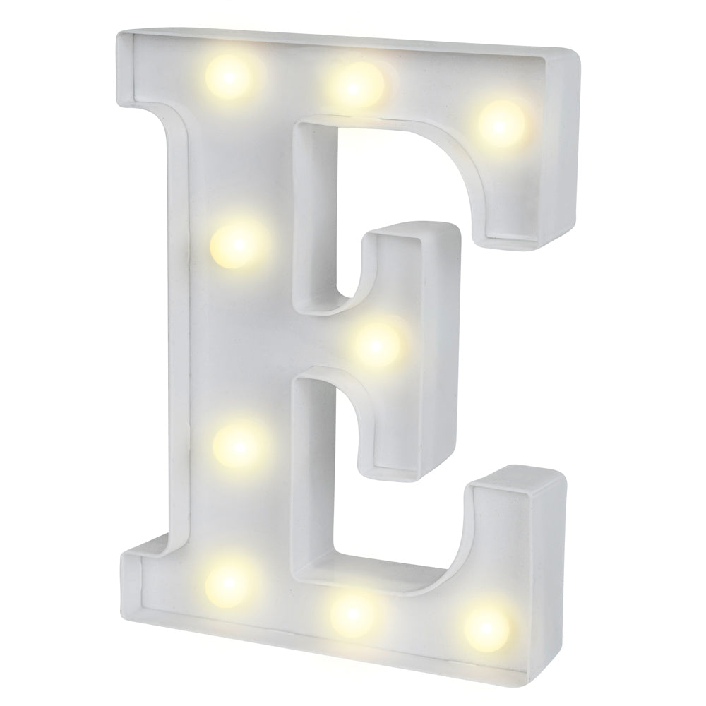 Illumify White LED Marquee Letter E Sign - 8 3/4" - 1 count box