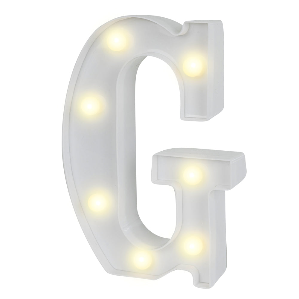 Illumify White LED Marquee Letter G Sign - 8 3/4" - 1 count box