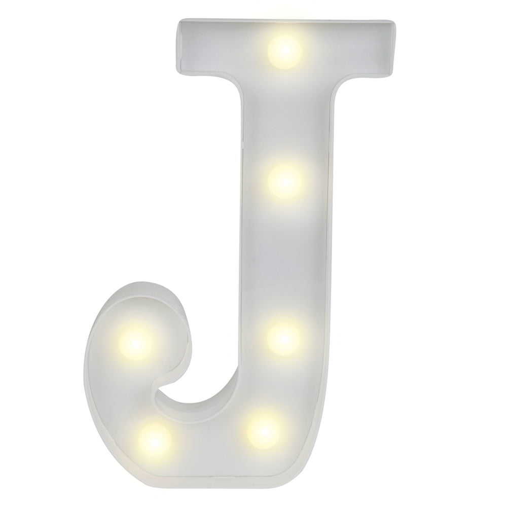 Illumify White LED Marquee Letter J Sign - 8 3/4" - 1 count box