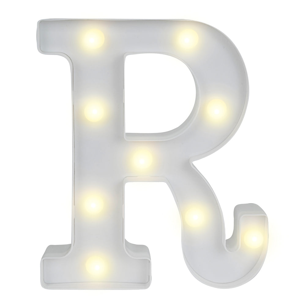 Illumify White LED Marquee Letter R Sign - 8 3/4" - 1 count box