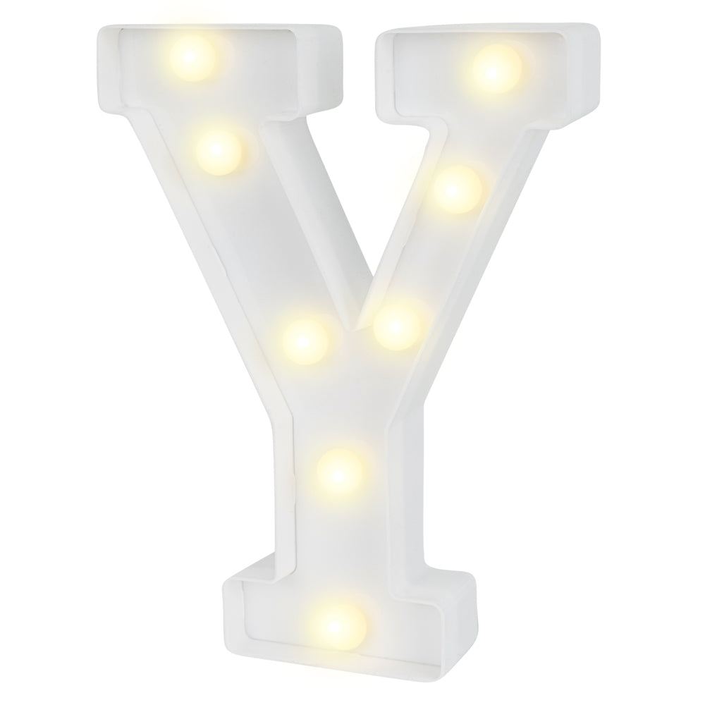 Illumify White LED Marquee Letter Y Sign - 8 3/4" - 1 count box