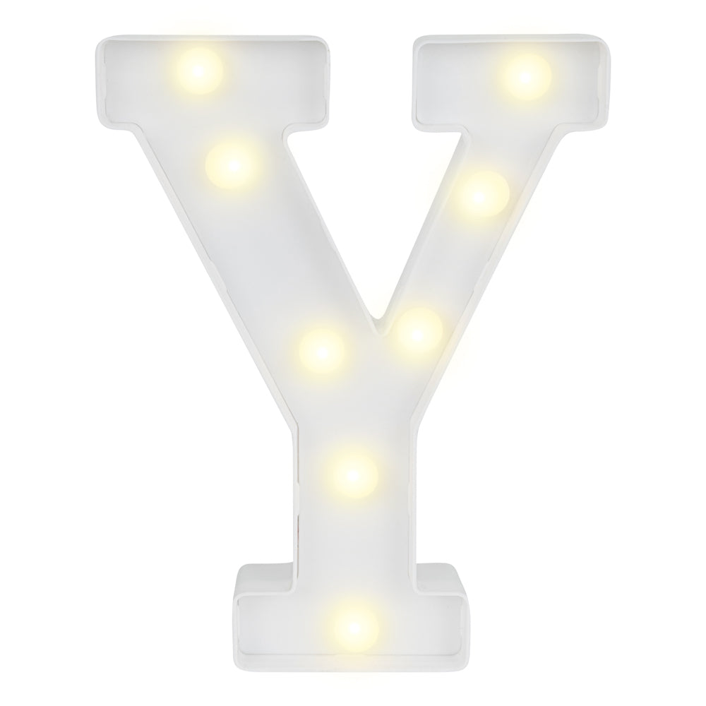 Illumify White LED Marquee Letter Y Sign - 8 3/4" - 1 count box