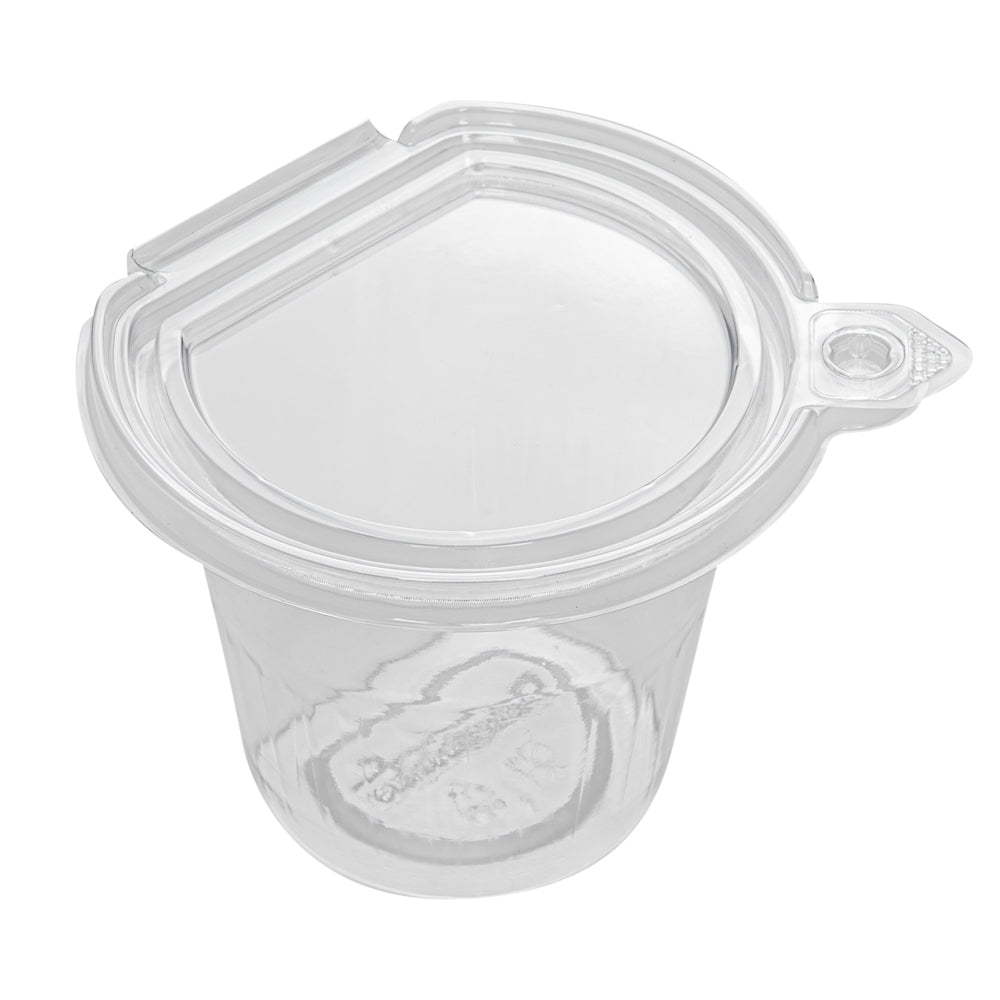 Tamper Tek 11 oz Clear Plastic Parfait Cup - with Lid, Tamper-Evident - 4 1/4" x 4 1/4" x 3 1/2" - 100 count box