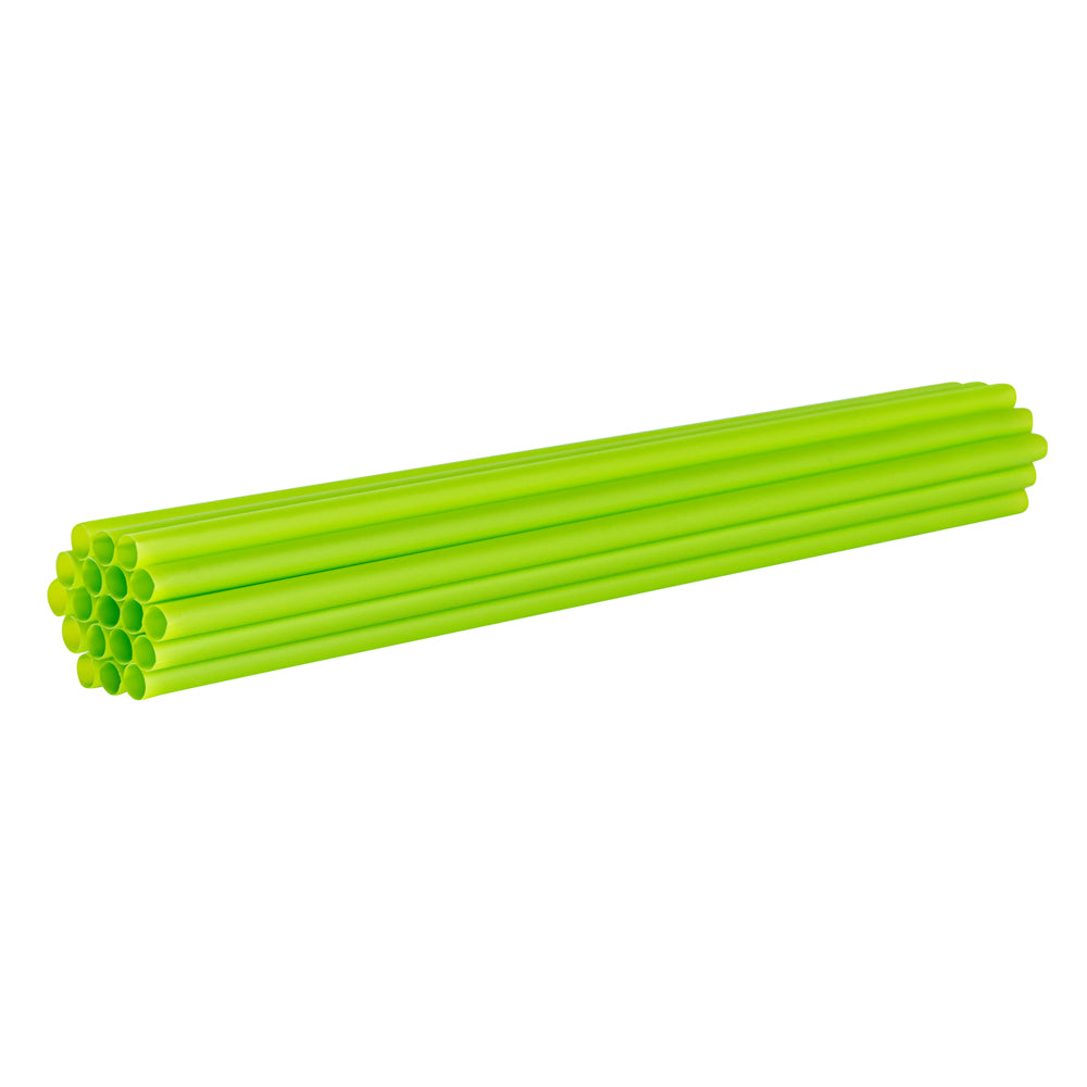 Basic Nature Green PLA Plastic / PBAT Plastic Straw - Compostable - 8 1/4" - 2000 count box