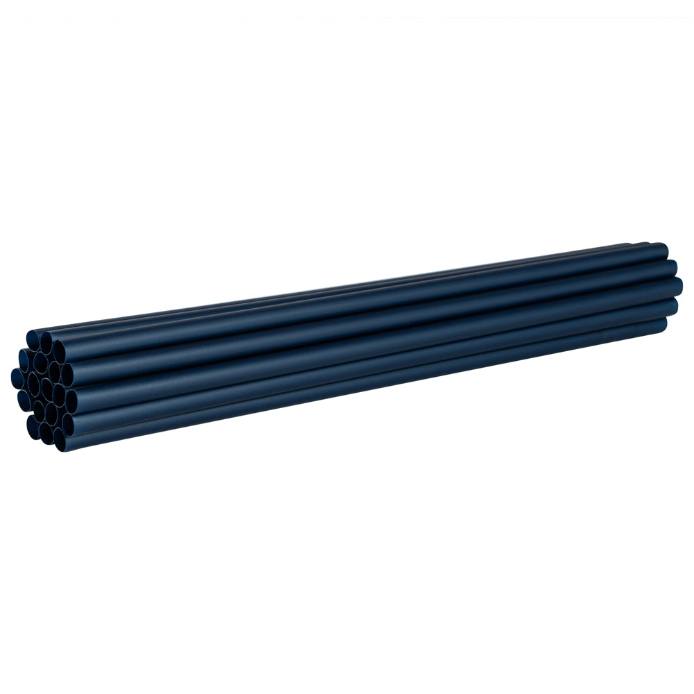 Basic Nature Midnight Blue PLA Plastic / PBAT Plastic Straw - Compostable - 8 1/4" - 2000 count box