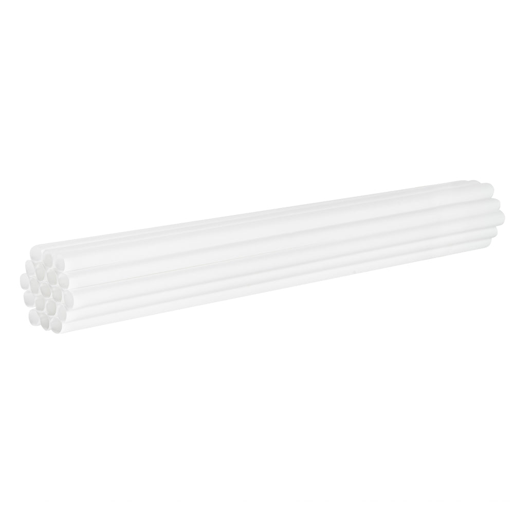 Basic Nature White PLA Plastic / PBAT Plastic Straw - Compostable - 8 1/4" - 2000 count box