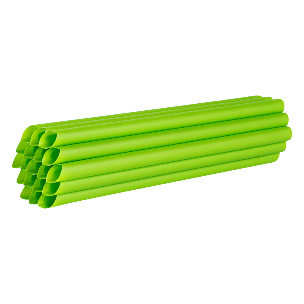 Basic Nature Green PLA Plastic / PBAT Plastic Boba Straw - Compostable - 9" - 2000 count box