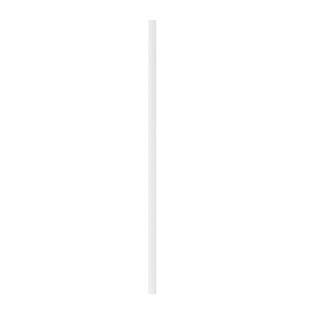 Basic Nature White PLA Plastic / PBAT Plastic Straw - Wrapped, Compostable - 8 1/4" - 2000 count box