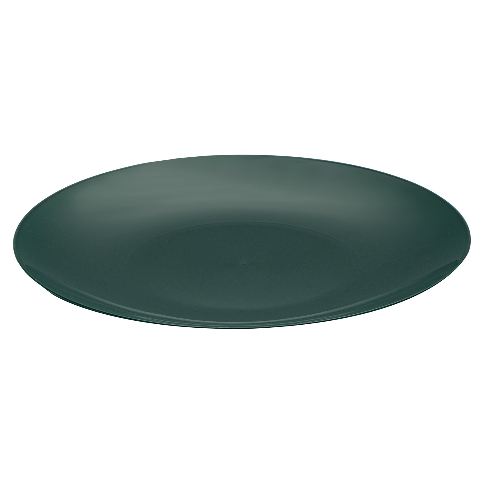 Moderna Round Forest Green Plastic Plate - 7 1/2" x 7 1/2" x 1/2" - 200 count box