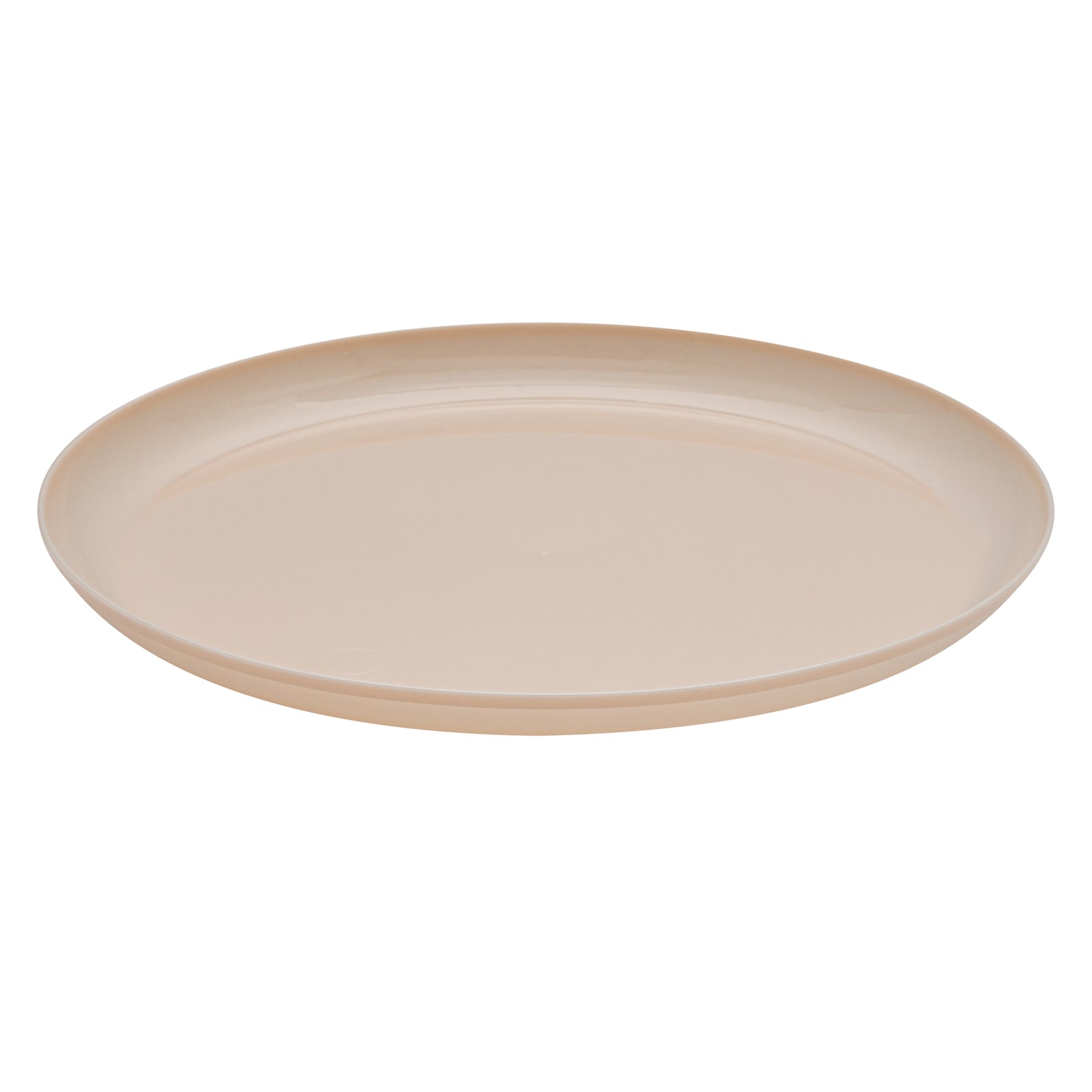 Moderna Round Light Pink Plastic Plate - 8 1/2" x 8 1/2" x 1/2" - 200 count box