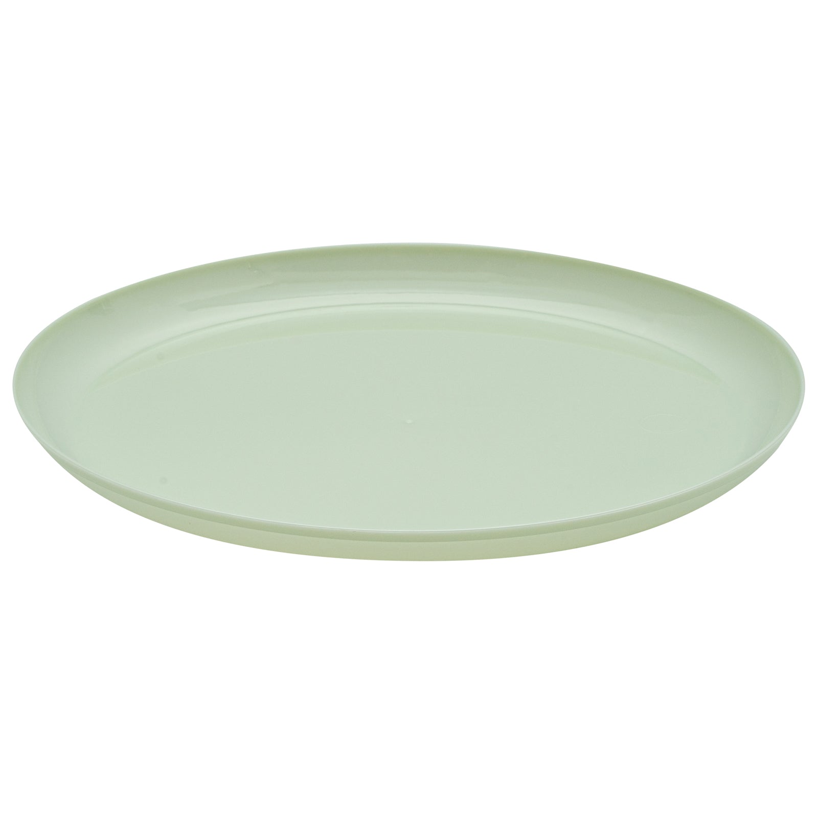 Moderna Round Mint Green Plastic Plate - 8 1/2" x 8 1/2" x 1/2" - 200 count box