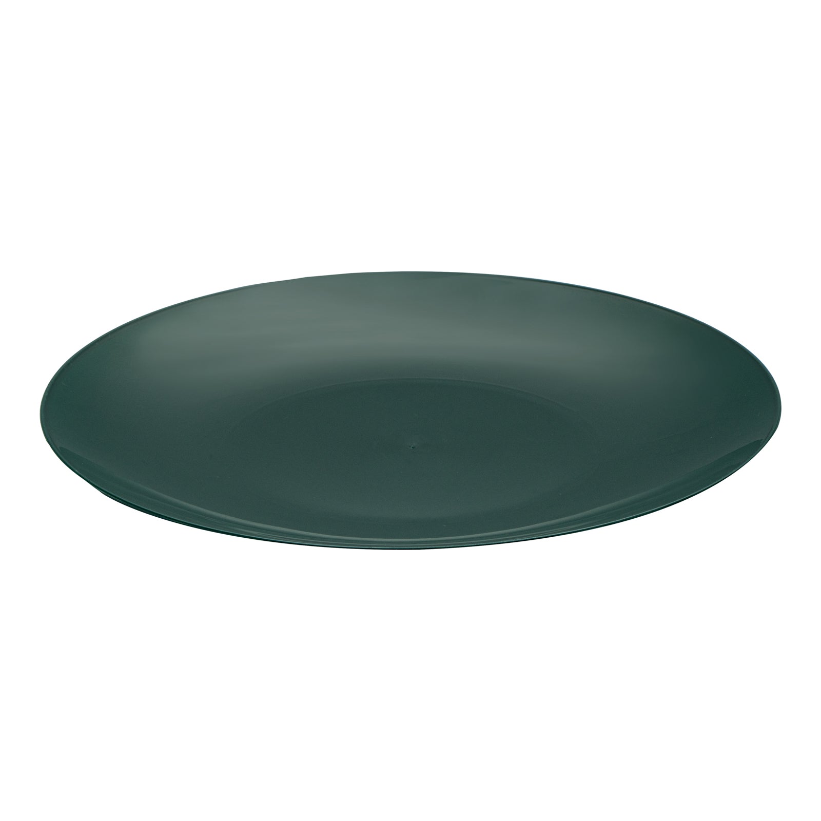 Moderna Round Forest Green Plastic Plate - 9" x 9" x 3/4" - 200 count box