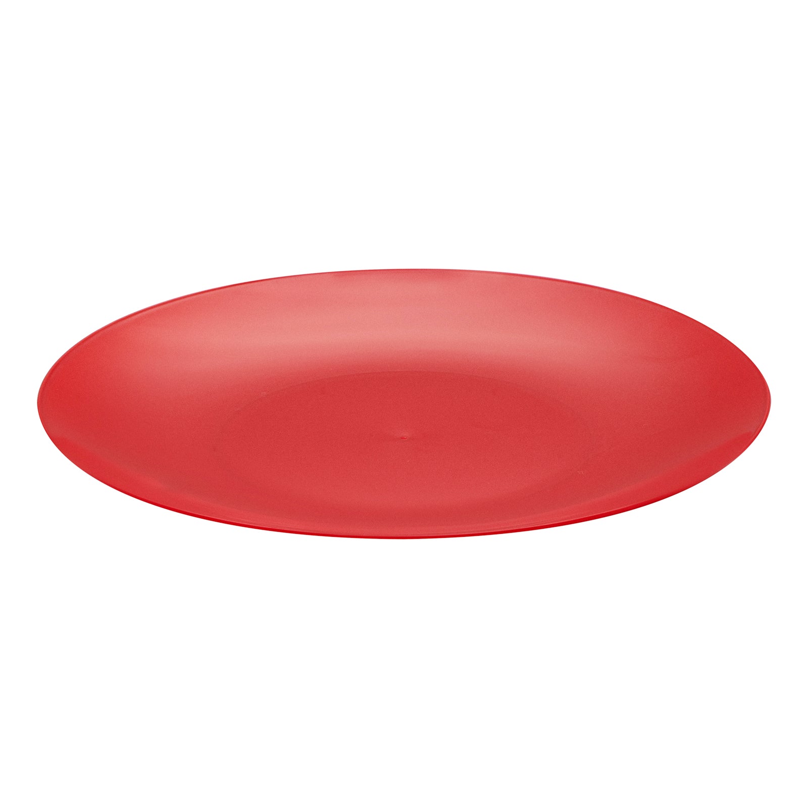 Moderna Round Red Plastic Plate - 9" x 9" x 3/4" - 200 count box