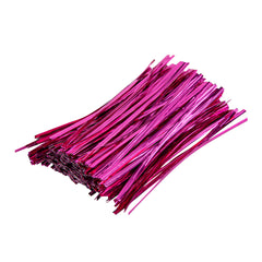 Bag Tek Pink Metallic Twist Tie / Bag Tie - 6