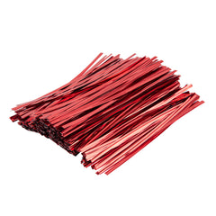 Bag Tek Red Metallic Twist Tie / Bag Tie - 6