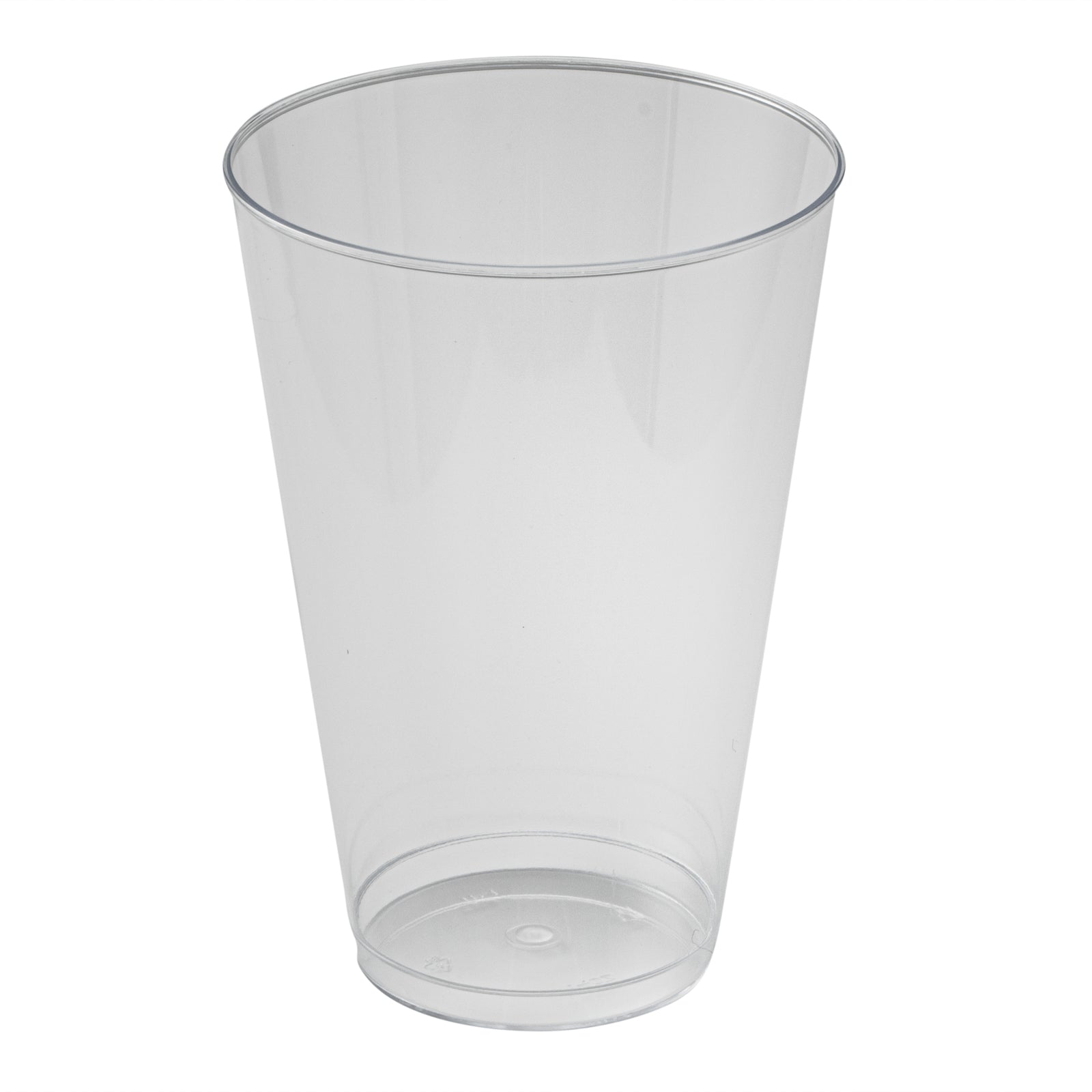 RW Base 14 oz Clear Plastic Tumbler - 3 1/4" x 3 1/4" x 4 3/4" - 500 count box