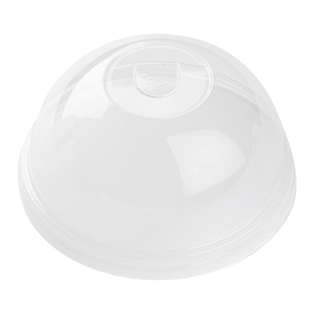 Sustain Clear PLA Plastic Cold Cup Dome Lid - Fits 9, 12, 16, 20 and 22 oz, Compostable - 1000 count box