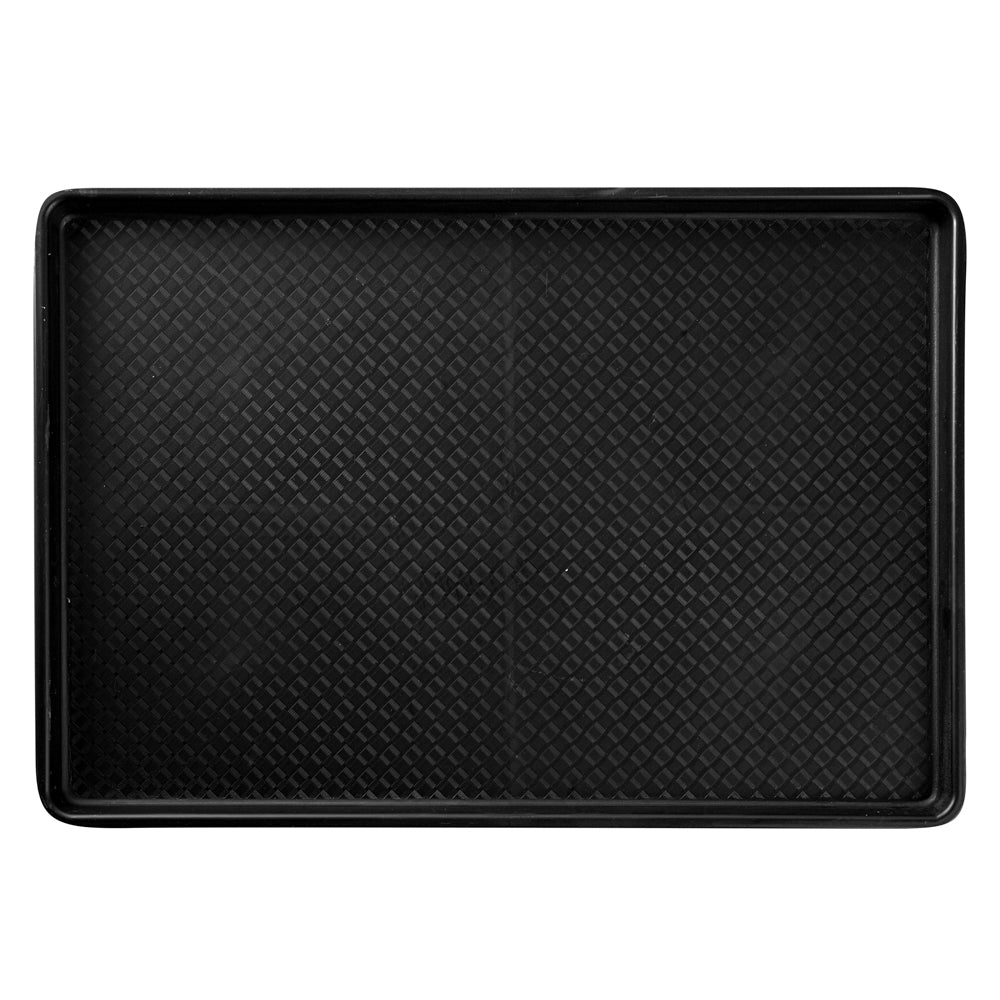 RW Base Rectangle Black Plastic Display Tray - 26" x 18" - 10 count box