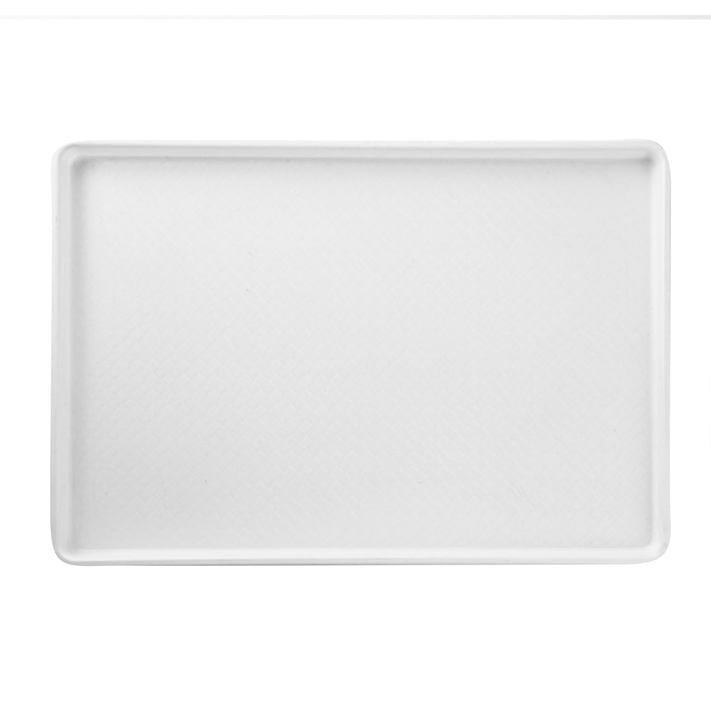 RW Base Rectangle White Plastic Display Tray - 26" x 18" - 10 count box