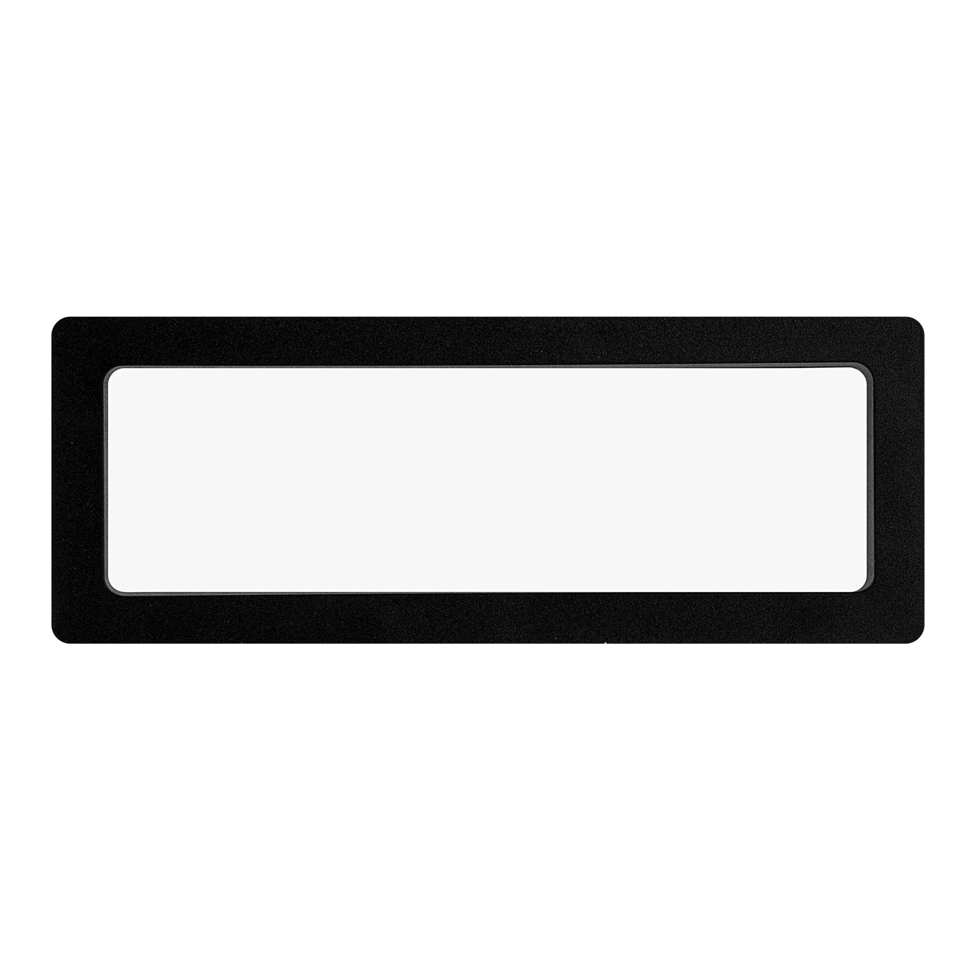 Display Tek Rectangle Black Plastic 3D Floating Display Case - 7" x 2 3/4" x 3/4" - 10 count box