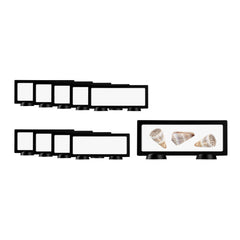 Display Tek Rectangle Black Plastic 3D Floating Display Case - 9