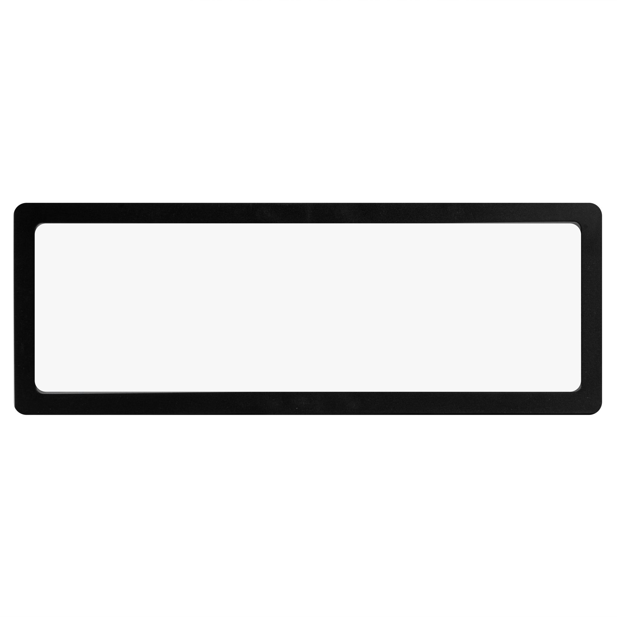 Display Tek Rectangle Black Plastic 3D Floating Display Case - 11 3/4" x 4 1/4" x 3/4" - 10 count box