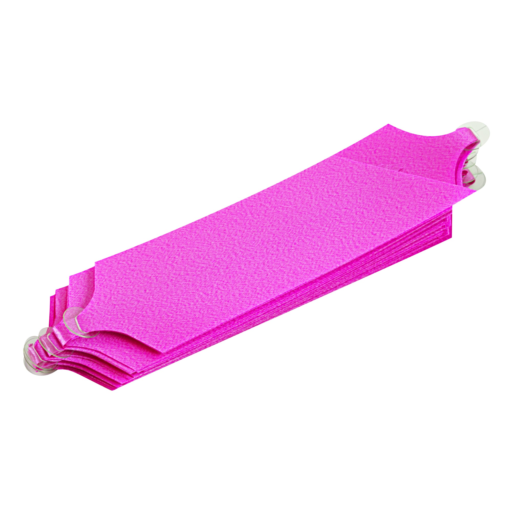 Gift Tek Hot Pink Plastic Flora Satin Pull Bow - 5 1/2" - 1000 count box