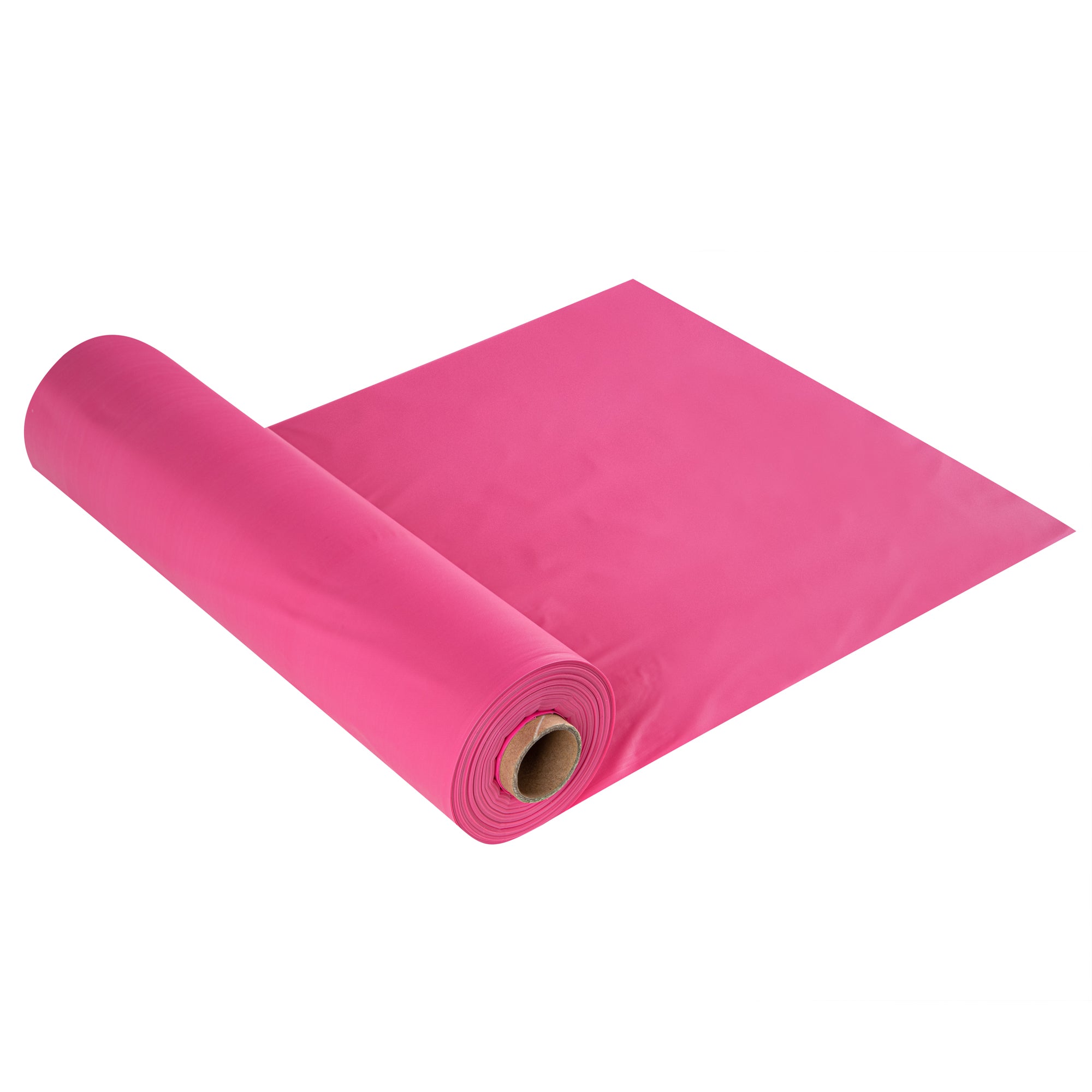 Table Tek Pink Plastic Table Cover Roll - with Slide Cutter - 100' x 54" - 10 count box