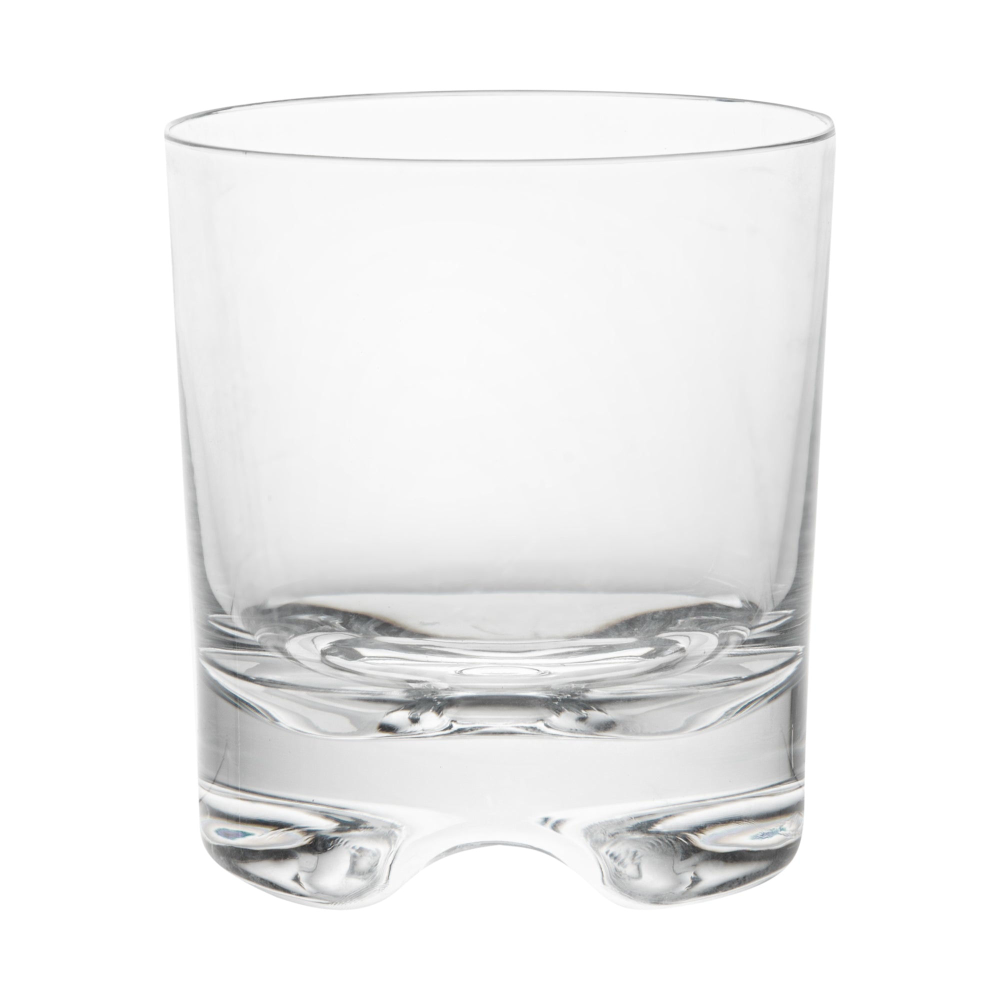 Bev Tek 12 oz Polycarbonate Double Old Fashioned Glass - 3 1/2" x 3 1/2" x 3 3/4" - 48 count box