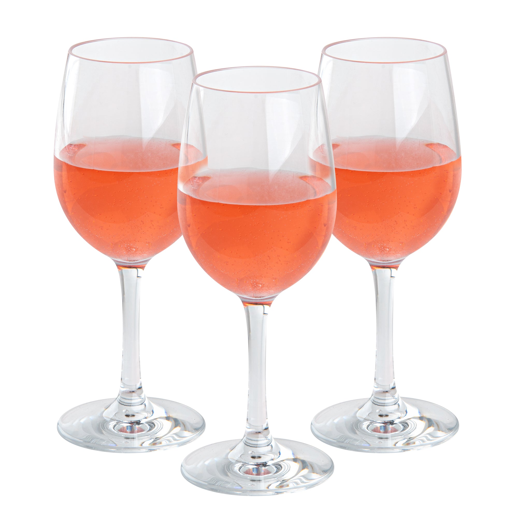 Bev Tek 9 oz Polycarbonate Wine Glass - 2 3/4" x 2 3/4" x 7" - 48 count box