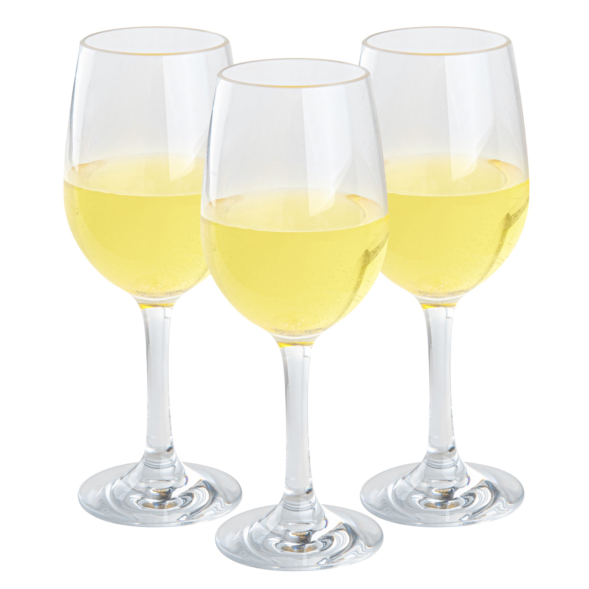 Bev Tek 14 oz Polycarbonate Wine Glass - 3 1/4" x 3 1/4" x 8 1/2" - 48 count box