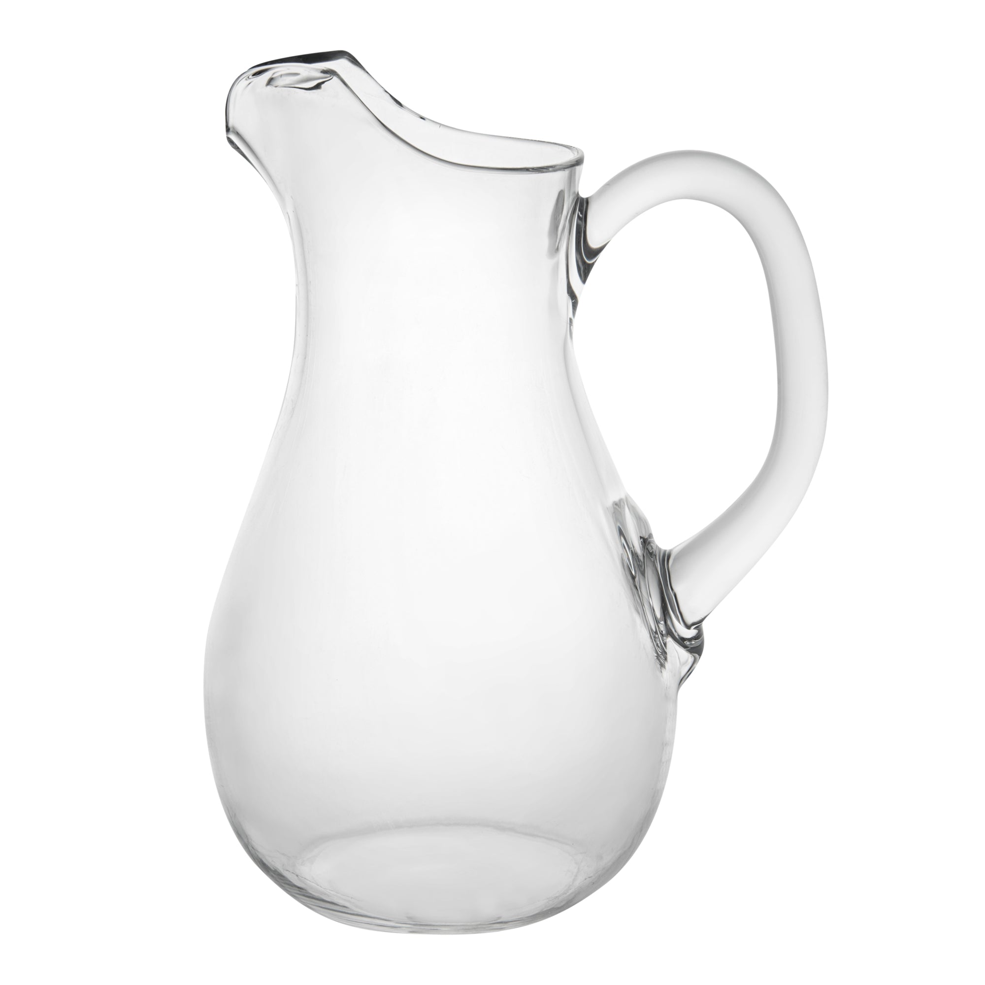 Bev Tek 57 oz Clear Polycarbonate Water Pitcher - 7" x 3 1/2" x 9 1/2" - 6 count box