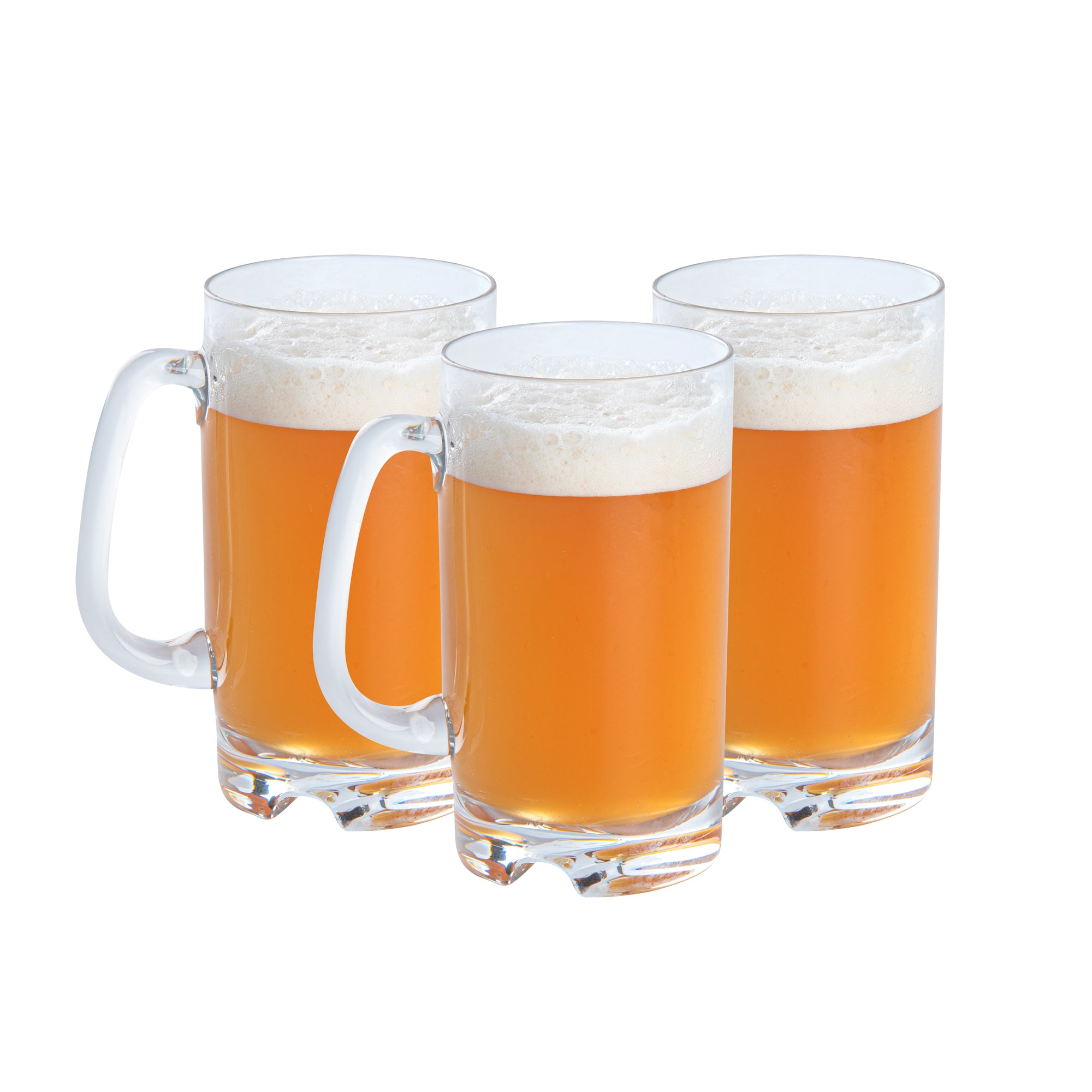 Bev Tek 18 oz Polycarbonate Beer Mug - 4 3/4" x 3 1/4" x 6" - 48 count box