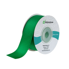 Gift Tek Emerald Green Polyester Satin Ribbon - Single Face - 1