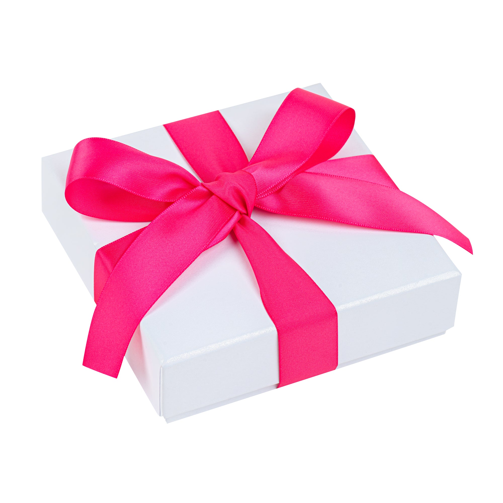 Gift Tek Shocking Pink Polyester Satin Ribbon - Single Face - 1" x 10 yds - 10 count box