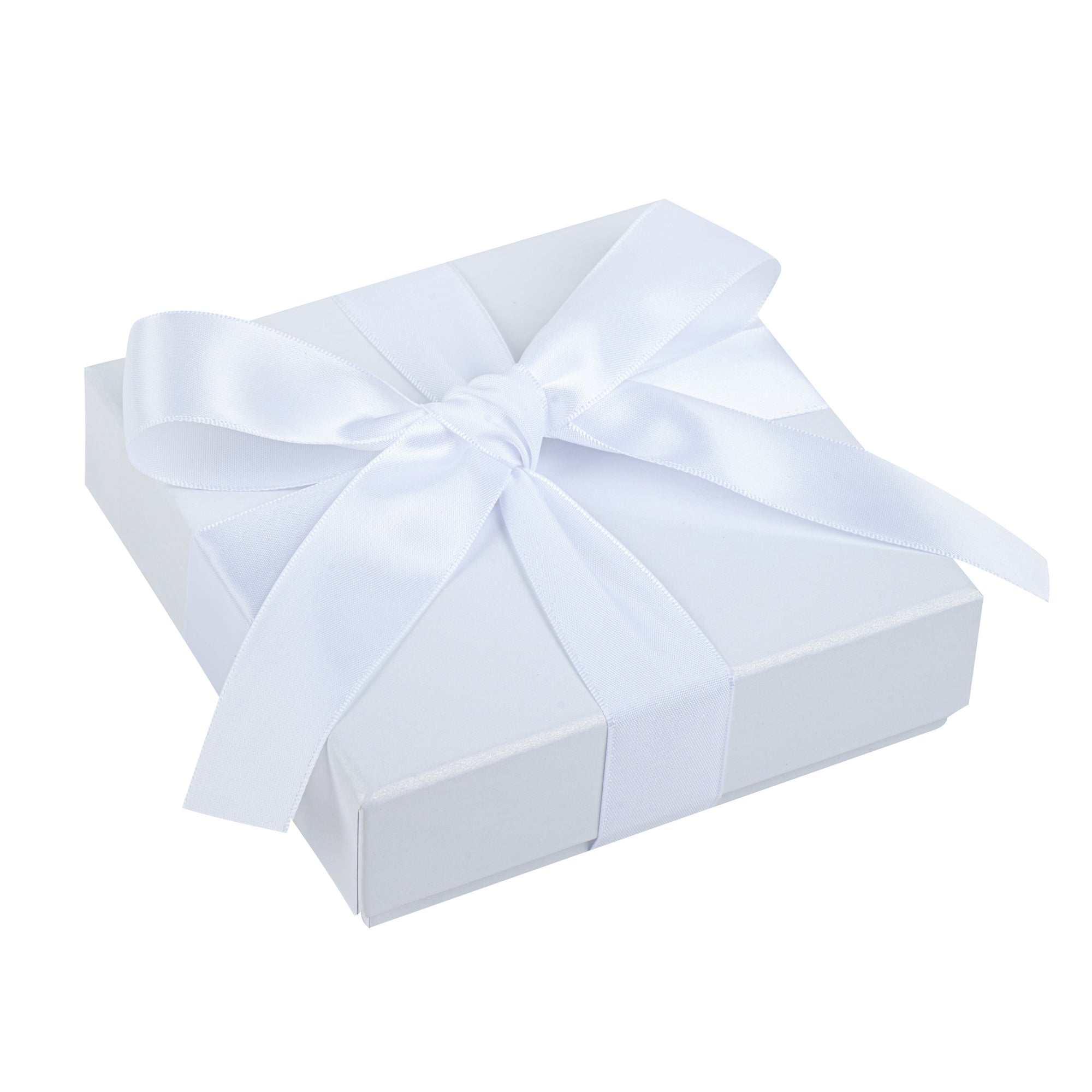 Gift Tek White Polyester Satin Ribbon - Single Face - 1" x 10 yds - 10 count box