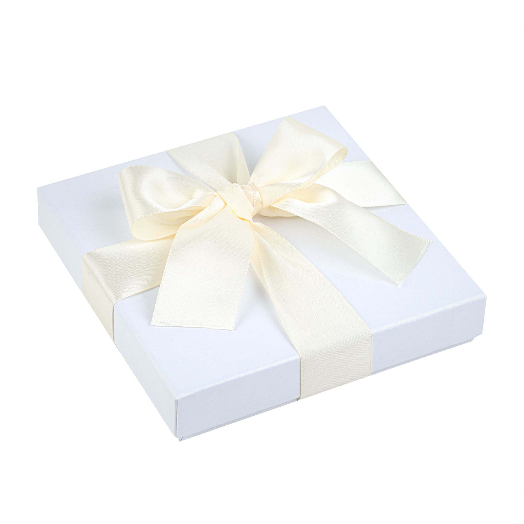 Gift Tek Ivory White Polyester Satin Ribbon - Single Face - 1 1/2" x 10 yds - 10 count box