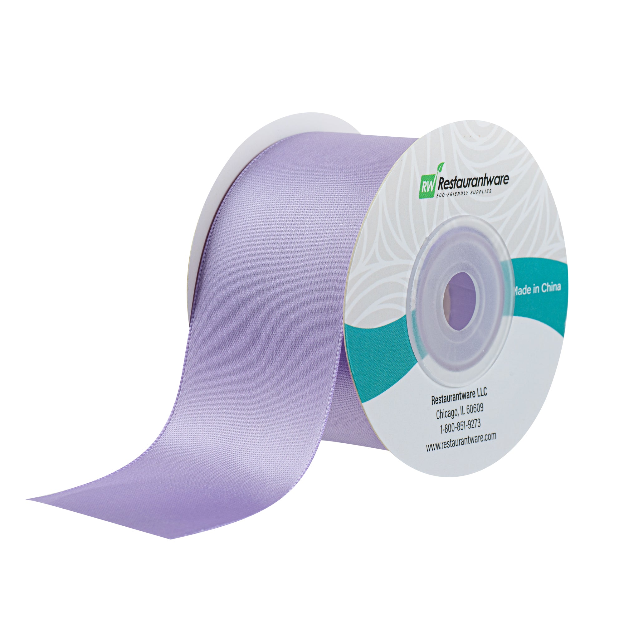 Gift Tek Orchid Purple Polyester Satin Ribbon - Single Face - 1 1/2" x 10 yds - 10 count box