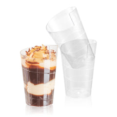 Mini Serve 2 oz Clear Plastic Spiral Cup - 1 3/4