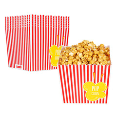 Maxi Serve 165 oz Red Plastic Popcorn Bucket - 10 count box