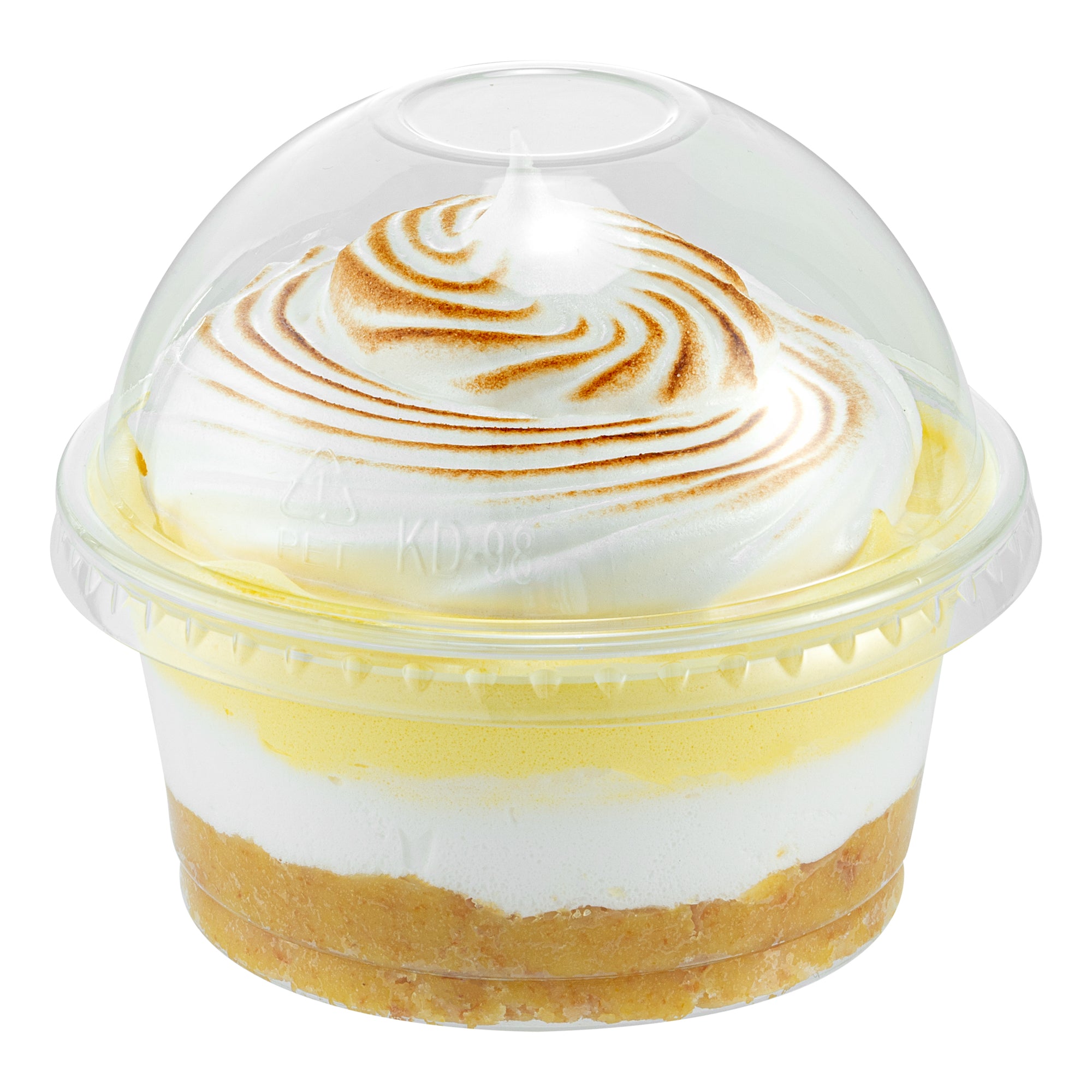 RW Base Round Clear Plastic Dome Lid - Fits Plastic Dessert Cup - 3 3/4" x 3 3/4" x 1 3/4" - 500 count box