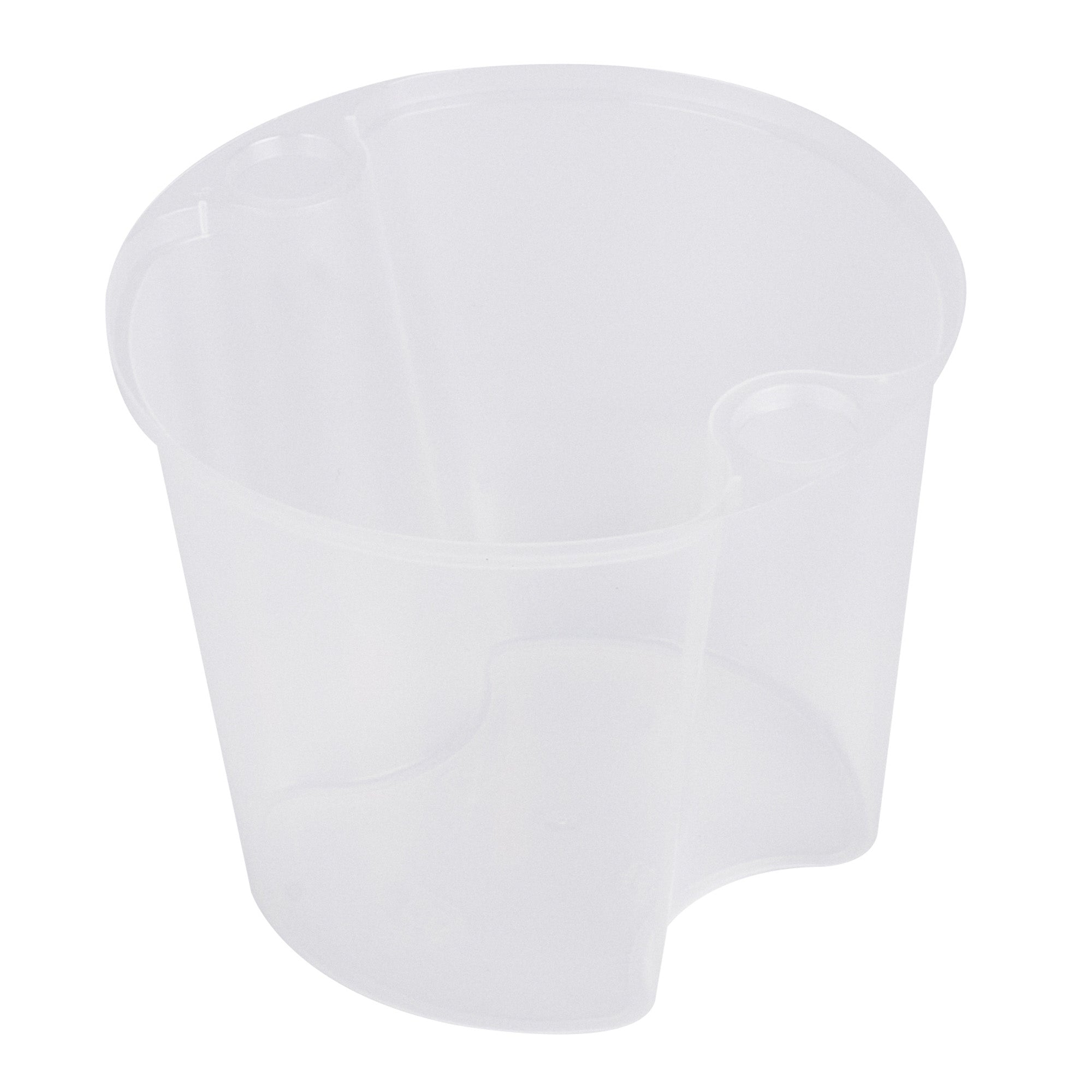 Asporto 24 oz Round Clear Plastic Insert - Fits 32, 40 and 48 oz Soup Container, Microwavable - 100 count box